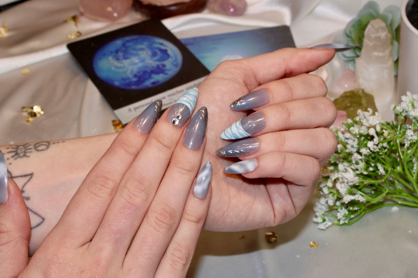 Fae Tips – Frosted Serenity